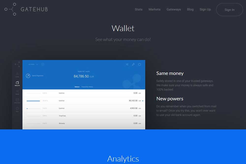 GateHub website
