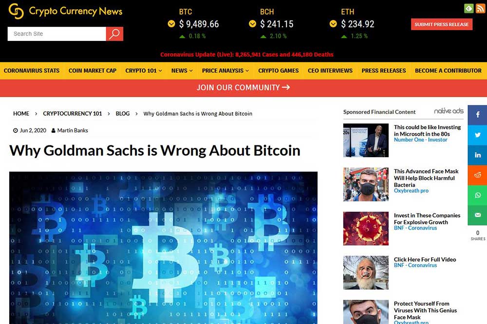 Crypto Currency News
