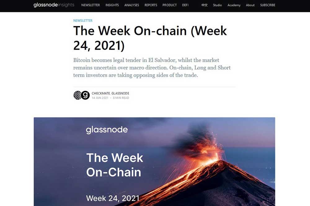 Glassnode「The Week On-chain」2021.24